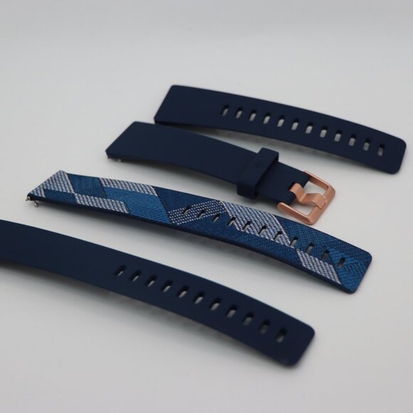 Fitbit Versa 2 replacement bands blue solid and patterned bands, new unused - Picture 3 of 3